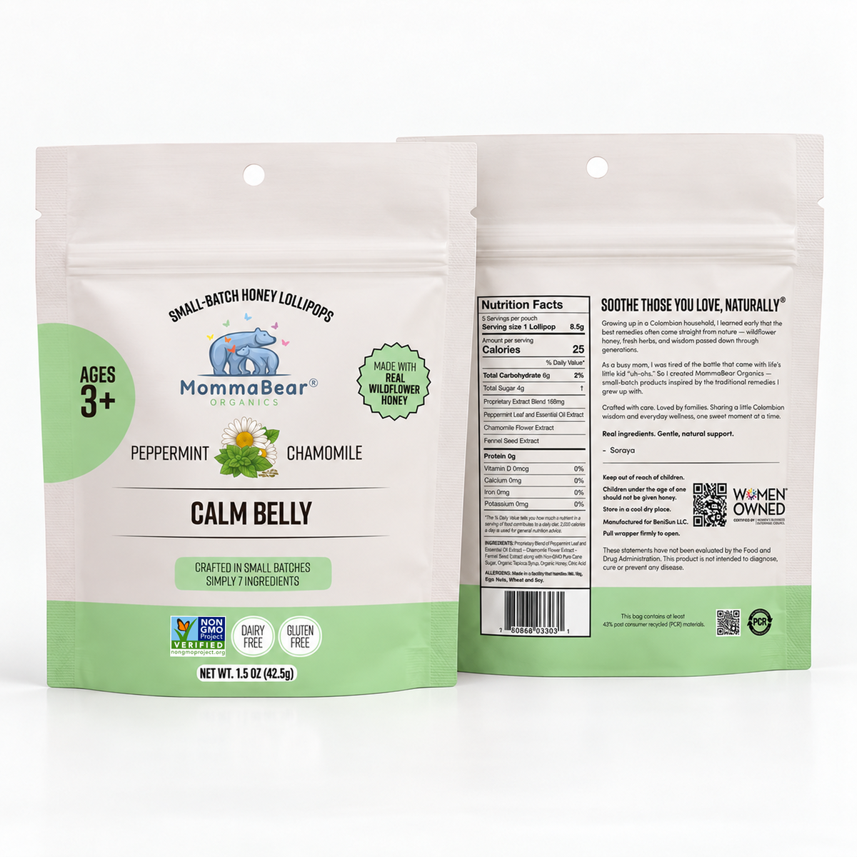 Calm Belly Honey Lollipops (Bundle)
