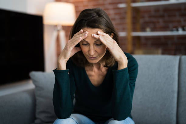 middle age woman stress