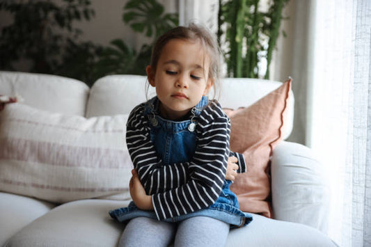 a girl experiencing motion sickness