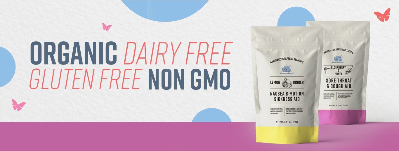 Organic Lollipops For Motion Sickness & Sore Throat 🍭