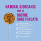 Organic Sore Throat & Cough Relief Lollipops (Bundle)